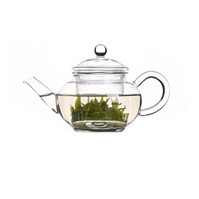 Image of GOLDBEARUK Clear Glass Teapot with Glas Infuser 400ml