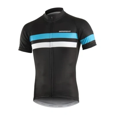 Image of BERGRISAR Men&#039;s Cycling Jerseys Short Sleeves Bike Bicycle Shirt 001blue XL