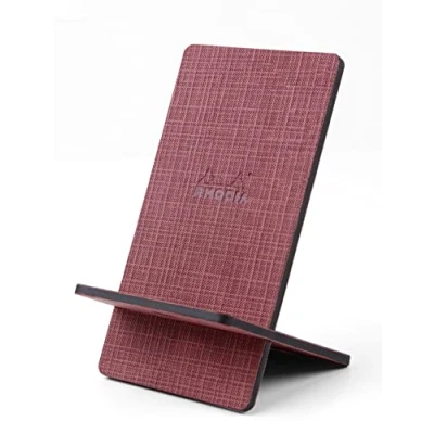 Image of RHODIA 120040C Phone Holder 8x8.5x13 cm Faux Leather Exterior Botanical Orange Collection