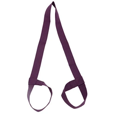Image of Riarbronee Yoga Mat Carrying Strap Sling，Adjustable Loops for all Sizes（Mat not included） (Purple)