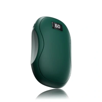 Image of Hand Warmers Rechargeable, 2 in1 Reusable Portable USB Electric Pocket Warmer with 3 Levels Heating Settings and Power Bank for Outdoor, Camping, Hiking Women Men Gift, Fast Warming (Green)