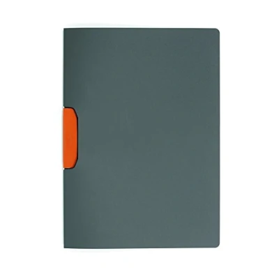 Image of Durable 230409 Clip Folder Duraswing Color for 30 Sheets DIN A4, Bag 5 Piece, Anthracite with Orange