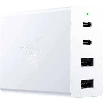 Image of Razer USB C GaN Charger Portable Fast (2X C, 2X A with US, EU and UK ports) Black