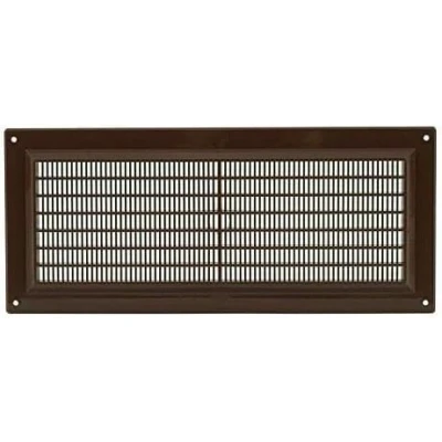 Image of Brown Air Vent Grille 300mm x 130mm Flat Louvre Duct Ventilation Cover.