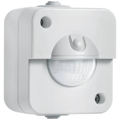Image of Steinel 066048 IR AP Easy Light Switch, Surface, 180 Motion Detector, Twilight Sensor, Suitable for LED, 2 and 3 Wire mounting, 200 W, 240 V, Gray