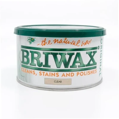 Image of Briwax Original Clear Wax Polish 400g (Japanese Labelled Version) Same UK Product Inside Furniture Cleans, Stains and Polishes