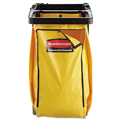 Image of Rubbermaid Commercial High Capacity Cleaning Cart Bag, 34 Gallon, Yellow, 1966881