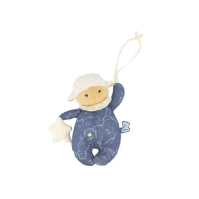 Image of Kaloo Doux Sommeil Awake Musical Sheep Plush “La Le Lu Lullaby Travel Suitable and Helps Baby Fall Asleep 20 cm Blue 0 Months +, K221004