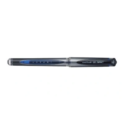 Image of Uni TS 140143 Signo UM 153S Gel Impact Rollerball Pen, 0.6mm Line Width, 1.0mm Tip Blue, Pack of 12