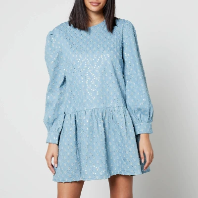 Image of Never Fully Dressed Denim Minnie Dress Day dress, Women&#039;s, Size: 18, Blue