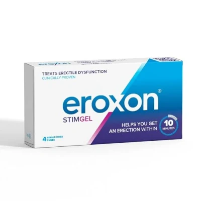 Image of Eroxon StimGel Treatment Gel for Erectile Dysfunction Helps You Get an Erection Within 10 Minutes Compatible with Latex Condoms and Lubricants 4 Single Dose Tubes