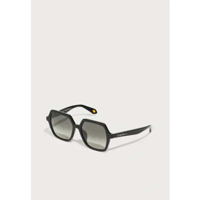 Image of Giorgio Armani Woman AR8193U 500119 Sunglasses Acetate Black Grey Squared Normal Shaded