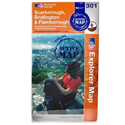 Image of Explorer 301 Scarborough, Bridlington &amp; Flamborough Head Map With Digital Version