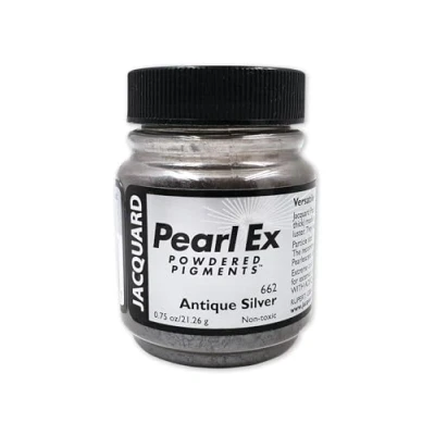 Image of Jacquard Pearl Ex Pigment .75 Oz Antique Silver