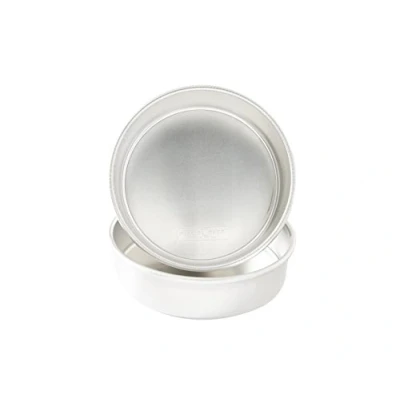 Image of Nordic Ware 46904AMZ 9&quot; Round Natural Aluminum Cake Pans, 2 Pack, Non Stick