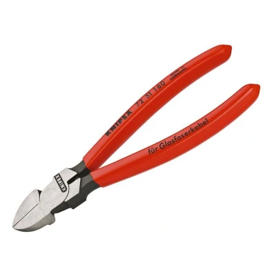 Image of Knipex Diagonal Cutter for fibre optics plastic coated 160 mm 72 51