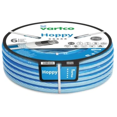 Image of Vartco Hoppy 6 Layer Water Hose, Drinking Anti Twist Garden Irrigation, Flexible UV Resistant, 36 Bar (1/2 Inch, 50m)