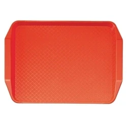 Image of Cambro Polypropylene Handled Fast Food Tray Red 430mm