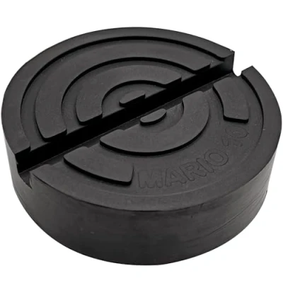 Image of Mario10 Universal Round jack Stand pad for Hydraulic Trolley Jack, Rubber Slotted Frame Rail Protector, Pinch Welds Protector 4.13x1.18inch/105x30mm.(1 Pack) car .Made in the EU