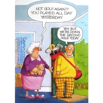Image of Greeting Card (PLK3701) Humour Blank/Birthday The Second Hole