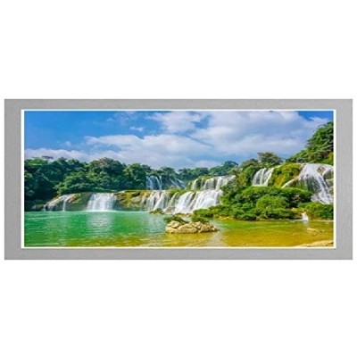 Image of Photo Frames Silver Picture Poster Wood Wall Hanging 50x100cm