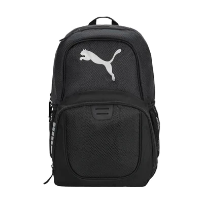 Image of PUMA Unisex&#039;s Evercat Contender Backpack, Black/Silver, One Size