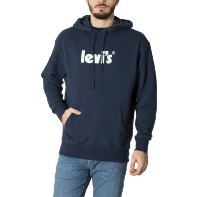 Image of Levi&#039;s Levi Strauss &amp; Co Blue Mens Hoodie Cotton Size Small