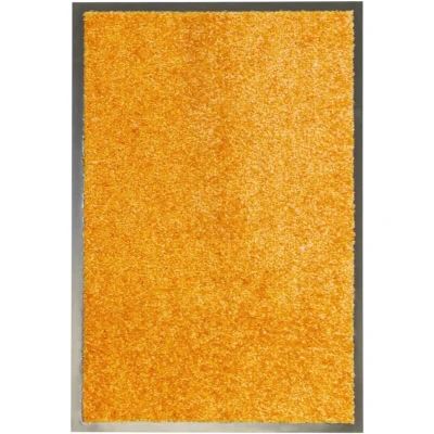Image of vidaXL Doormat Washable Orange 40x60 cm