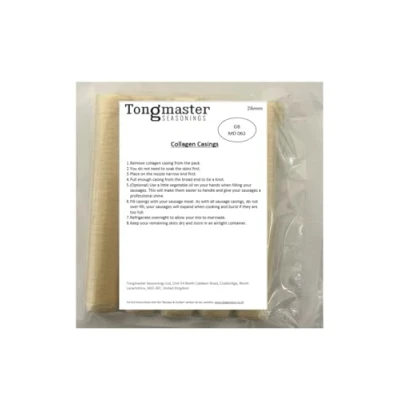 Image of 26mm 5 Pack Sausage Edible Casings Skins Collagen 200ft