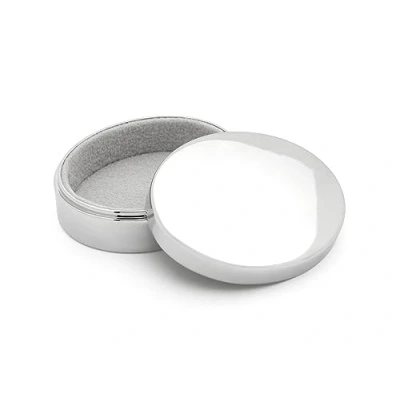 Image of Zilverstad Tooth Box Oval Small Storage 54 x 44 18 mm Silver