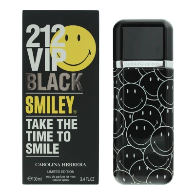 Image of Carolina Herrera 212 Vip Black Smiley Limited Edition Eau de Parfum 100ml