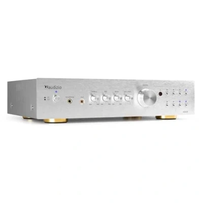 Image of Audizio AD420A 2 Zone Multi Room HiFi Amplifier with Bluetooth Home Stereo Powerful Amplifiers for Audio Systems Aluminium Design Superior Performance