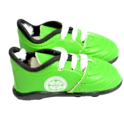 Image of Celtic FC Football Club Hanging Car Window Mini Green Boots Official Product
