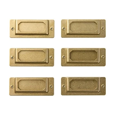 Image of Midori Brass Label Plate (82022006), Gold