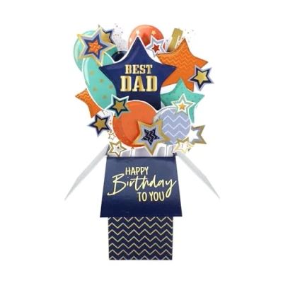 Image of Clever Cube Best Dad Tastic Party! Birthday Pop Up Greeting Card CU005.C