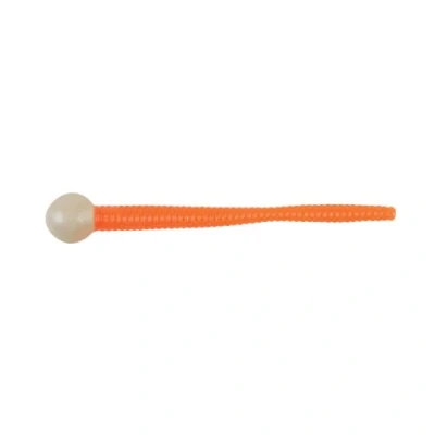Image of Berkley PowerBait Floating Mice Tails Fishing Bait, Pearl White/Fluorescent Orange, 3in 8cm, Irresistible Scent &amp; Flavor, Lifelike Presentation, Ideal for Trout, Bluegill, Crappie, Perch and More