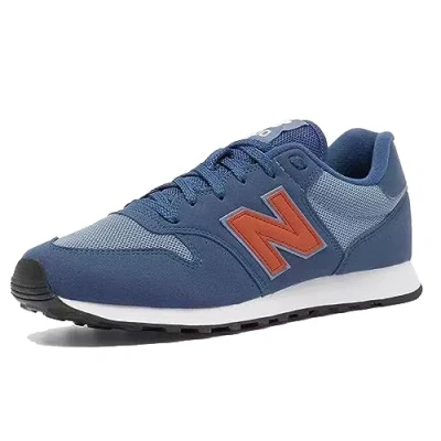 Image of New Balance MS237V1 Trainers, Size: 7.5, Blue white Leather and textile