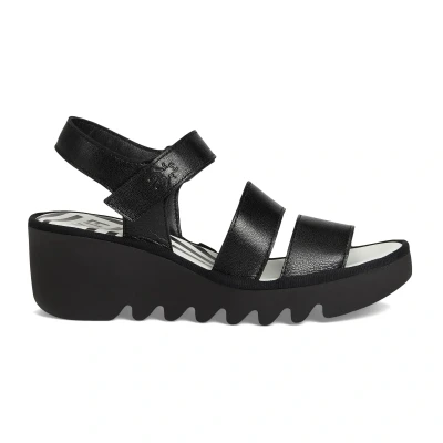 Image of Fly London Women&#039;s BEXY575FLY Sandal, Black, 4 UK