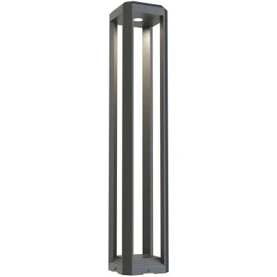 Image of Outdoor Royal Mile Integrated LED Grey Bollard Landscape Light IP65
