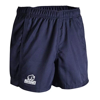 Image of Rhino Unisex Youth Auckland Short Rugby, Navy, SB