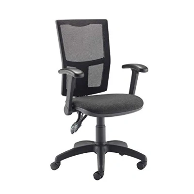 Image of Office Hippo Mesh Back Desk Chair, Ergonomic Home &amp; Chair With Height Adjustable Seat Flip Up Arms, Lumbar Support For Extra Comfort, Daily Use Computer Charcoal