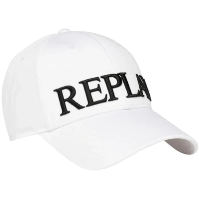 Image of Replay Unisex Women&#039;s Men&#039;s Baseball Cap Made of Cotton, White (Optical 001), One Size