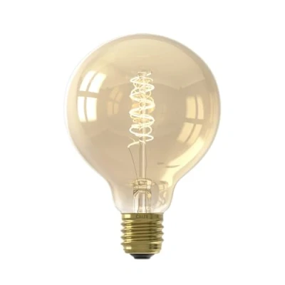 Image of Calex E27 G80 3.8 W LED filament flex 821 gold dim