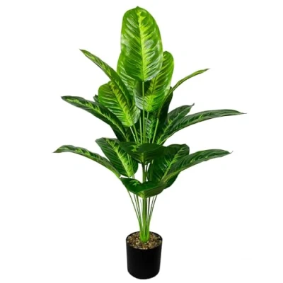 Image of AIVORIUY Artificial Palm Tree Faux Silk Plant in Pot for Home Office Living Room Bedroom Stairs Foyer Modern Decor Indoor Outdoor Lifelike Fake Potted Housewarming Gifts (75cm Green Monstera Palm)