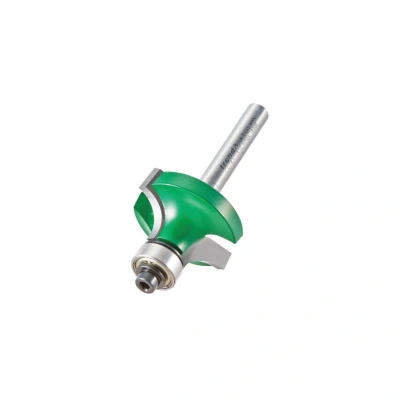 Image of Trend CraftPro Guided Rounded Over Router Cutter Bit, 1/4 Inch Shank, 9.5mm Radius and 15.9mm Cut Length, Tungsten Carbide Tipped, C078X1/4TC, Silver