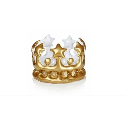 Image of Mr. Gadget&#039;s Solutions Inflatable Crown Blow up Toy Party Gift for Kids