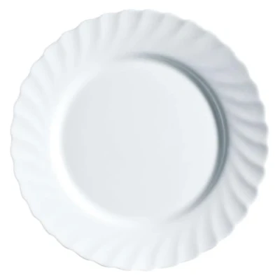 Image of Luminarc AR1204 White Trianon Dinner Plate 24.5cm 9.5in