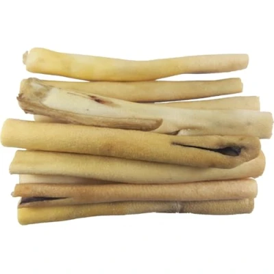 Image of Britten and James 10 Thin Cow Tails for Dogs (15cm length). 100% Natural Beef Dog Treat Chew Perfect Small