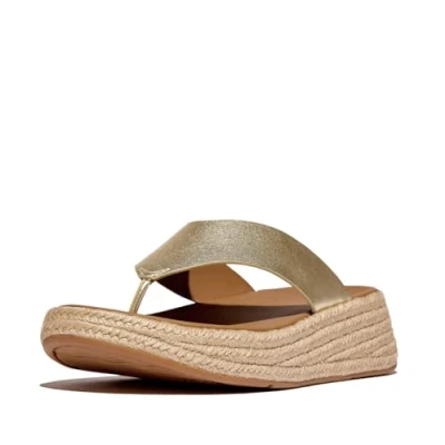 Image of Fitflop Womens F Mode Toe Post Espadrille Sandals