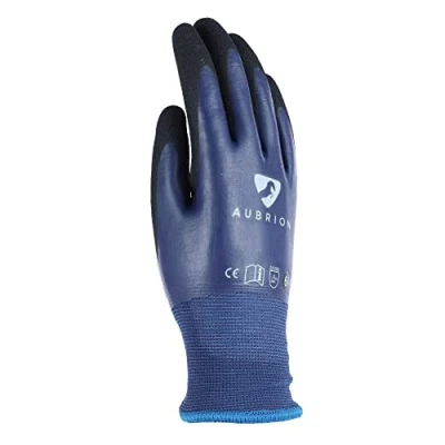 Image of Shires Aubrion Winter Work Gloves Navy Blue Medium
